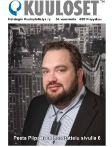 Kuuloset-lehden numeron 4/2014 kansilehti